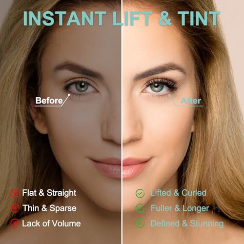 Lash Lift Kit, Eyelash Lift Kit, Lash Perm Kit for Long-Lasting Curl, Eyelash Lift & Color, Professional & Beginner Friendly Eyelash Perm Kit for Salon or At-Home Use