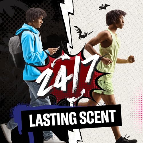 Old Spice Antiperspirant and Deodorant for Men, 24/7 Freshness & Lasting Scent, 24/7 Long Lasting Sweat & Odor Protection, Smell Like a Hero, Batman, Black Cherry and Nightfall Scent, 2.6 oz