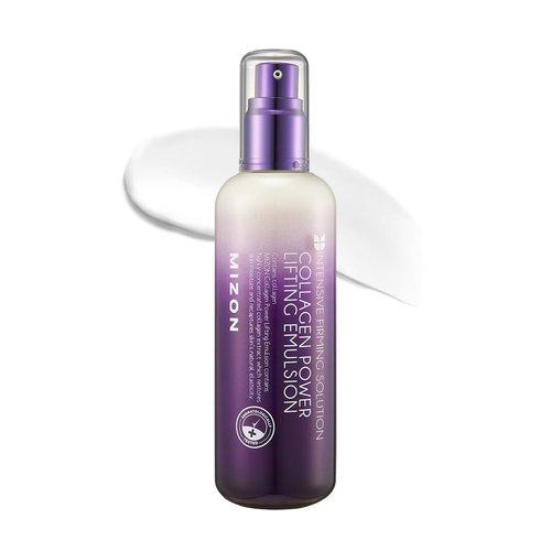 MIZON Collagen Power Lifting Emulsion Marine Collagen with Adenosine and Peptides for High Elasticity Fine Lines Treatment Deep Hydration Face Moisturizer (120 ml 4.06 fl oz)