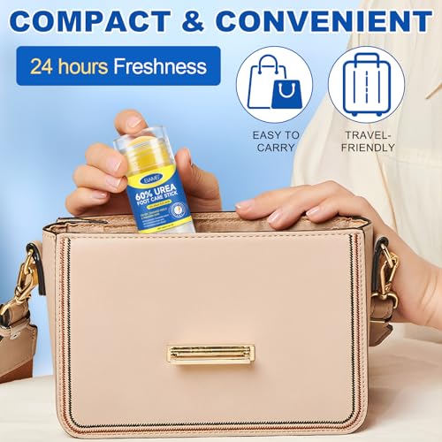 60% Urea with 2% Salicylic Acid Urea Foot Care Stick, Foot Cream Moisturizer for Dry Cracked Feet, Knees, Elbows, Hands,Intensive Moisturizer for Dead Skin,Callus Remover & Skin Softener