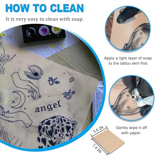 Emalla 3MM Tattoo Skin Practice - 12Pcs Premium Silicone Fake Skin for Tattoo Training 7.48"x5.6" Double Sides 3mm Fake Skin for Beginners and Artists