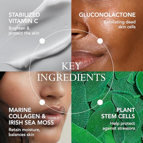 KAT BURKI Form Control Neck Contour & Exfoliating Pen, Exfoliating Serum with 5% Stabilized Vitamin C, Pumpkin & Papaya Enzymes, Marine Collagen & Irish Sea Moss, 3.4 Fl Oz