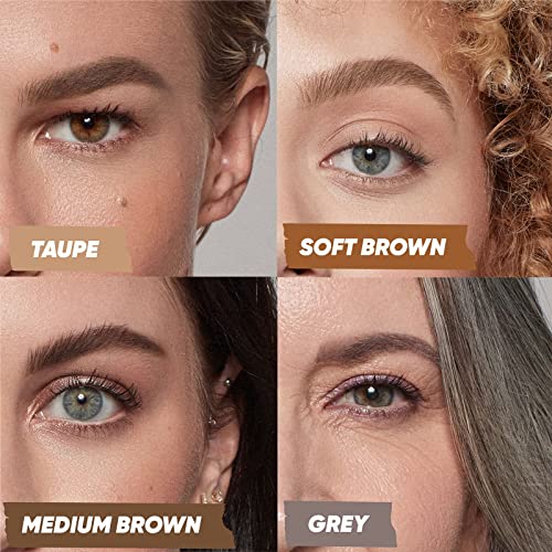 Kosas Air Brow Tinted Gel with Clean, Vegan Ingredients for Fluffy, Full and Healthy Brows, Longwear (Soft Brown)