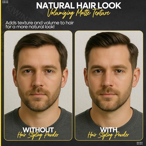 Hair Styling Powder for Men ? Natural Look Texture Hair Powder with Matte Finish ? Long-Lasting Hold, Adds Volume & Texture, Non-Sticky and Smells Great ? 30g