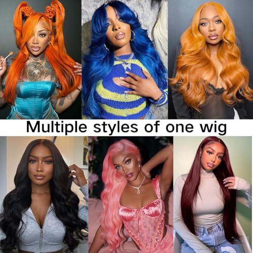 Gemlong 30 Inch 99J Burgundy Lace Front Wigs Human Hair Body Wave 13x4 HD Transparent Pre Plucked Glueless Lace Frontal Wig Human Hair 200% Density Red Wine Colored Human Hair Wigs for Women