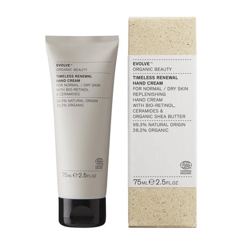 Evolve Organic Beauty - Natural Timeless Renewal Hand Cream | Small Batch, Vegan Clean Beauty (2.5 oz | 75 ml) Packaging May Vary