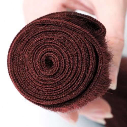 26 28 30 inch Color 33 Bundles Human Hair Reddish Brown Deep Curly Bundles Double Weft Auburn Human Hair Weave Brazilian Virgin Remy Hair Extensions