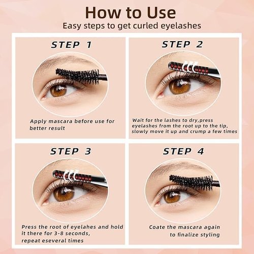 Heated Eyelash Curler, Fast Heat up Within 10s, 24 Hours Long Lasting, Rechargeable Electric Eyelash Curler, Temperature Control, Mini Lash Curler Safe Anti-Burn Eyelash Curle, with LED Display-White