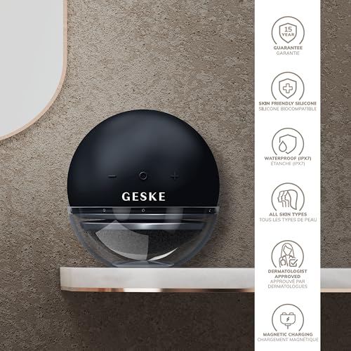 GESKE Electric Pumice Foot Smoothing Spinning Sphere | 8 in 1 | Electric Foot File & Exfoliator | 3 Pumice Stone Attachments | for Smooth Feet | Advanced Callus Removal |for Your Pedicure Set