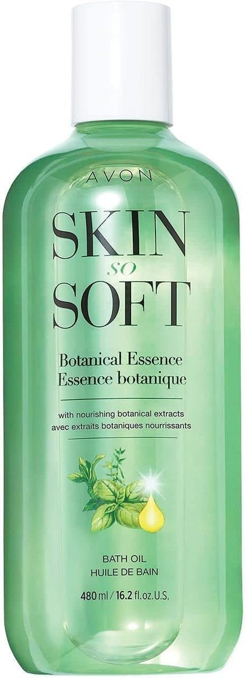 Avon Skin So Soft Botanical Essence Bath Oil, 16.2 fl oz – Moisturizing Body Oil with Rose Hip, Moringa, Sweet Almond, Avocado & Macadamia Oils – Hydrates, Locks in Moisture & Revitalizes Skin