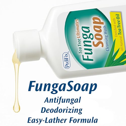 PediFix FungaSoap Tea Tree Cleansing Wash ? Antifungal Body Wash & Foot Soap ? All-Natural Tea Tree Oil Cleanser for Athlete¡¯s Foot, Ringworm, Jock Itch, Body Odor & Fungus - 6 fl. oz