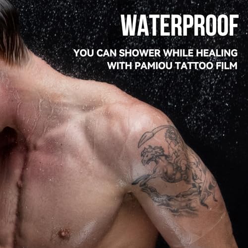 Tatoo Aftercare Second Skin Tattoo Cover Up Patch - 6 Inches x 2 Yards Tattoo Wrap, Breathable, Waterproof, Transparent, Latex-Free Film, Protective Tape for Skin Recovery