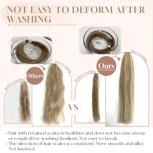 Microlink Hair Extensions Human Hair 18613 Blonde 30g/43s/Pack 14inch Microbead Micro Loop Hair Extensions Real Human Soft and Glossy Longer Life