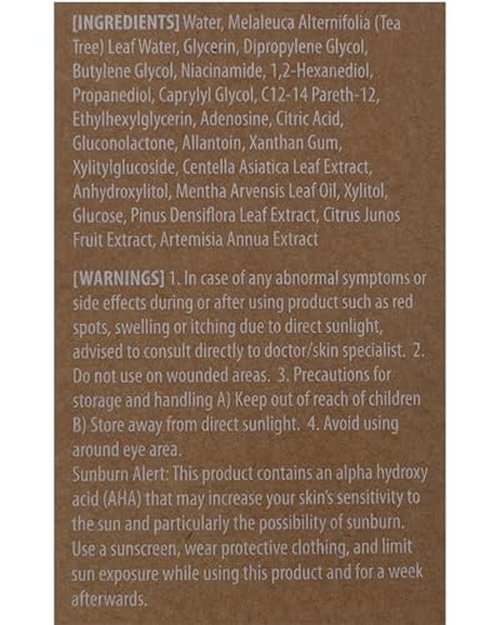 Mary&May Vegan CICA Tea Tree AHA PHA Blemish Toner - Oil Control and Skin Soothing Exfoliating Face Toner - Protects Skin Barrier, for Clear and Healthy Skin, 6.76 fl.oz.