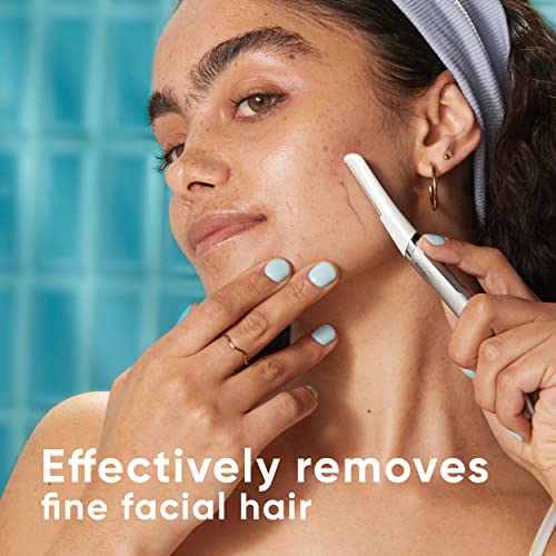 Gillette Venus Facial Razor Refills, Dermaplaning Exfoliating Replacement Blades, 4-Count
