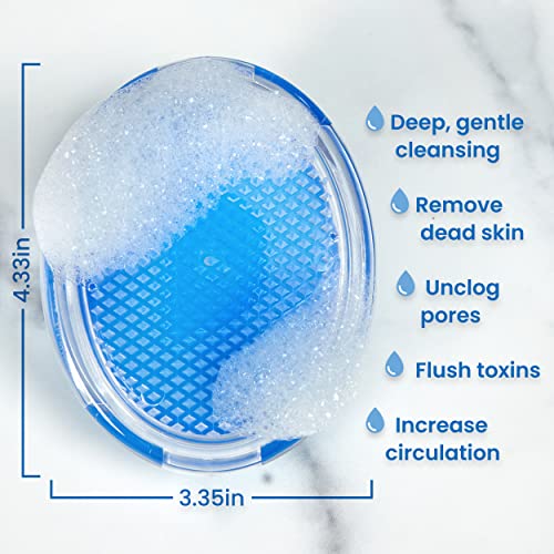 Dylonic Exfoliating Body Scrub Razor Bump Brush and Ingrown Hairs Solution - Skin Exfoliator for Body Shaving Irritation, Strawberry Legs, Armpit, Bikini Line - Exfoliator Scrubber Loofah