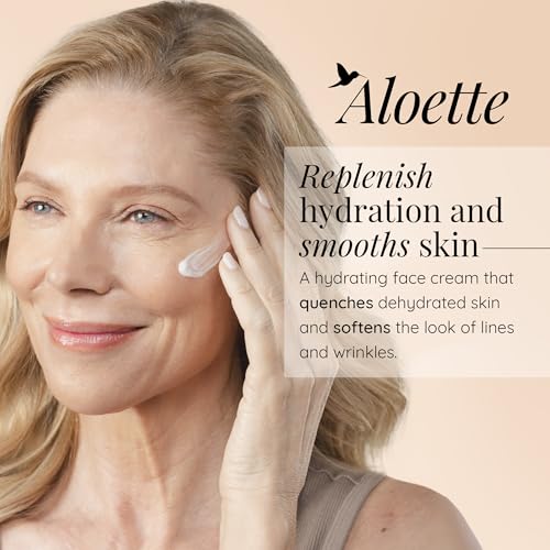 Aloette Maximum Moisture Anti-Aging Face Cream - Age Defying Anti-Wrinkle Facial Cream with Moisturizing Shea Butter & Aloe Vera - Hydrating Moisturizer for Fine Lines & Wrinkles - All Skin Types