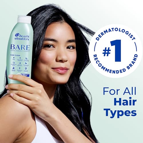 Head & Shoulders BARE Dandruff Shampoo Twin Pack, Soothing Hydration, Sulfate-Free, Silicone-Free, Dye-Free, Eco-Friendly Bottles, Safe for All Hair Types, 13.5 Fl Oz Each (Set of 2)