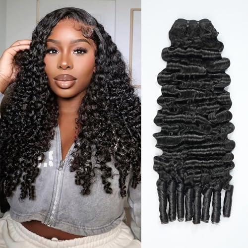 Wiggins Burmese Curly Bundles Human Hair 16 18 20 Deep Curly Human Hair 3 Bundles Water Wave Unprocessed Weft Extensions For Black Women Natural Black