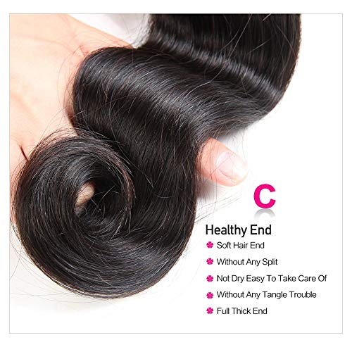 Brazilian Human Hair Bundles 20 22 24Inch 12A Body Wave Bundles Human Hair 100% Unprocessed Brazilian Virgin Hair Weave Bundle Natural Black Color