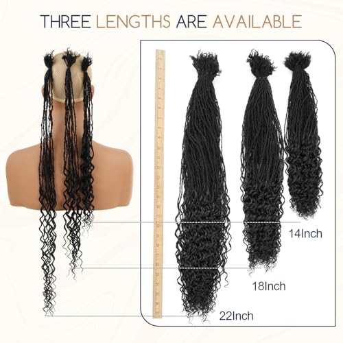 Teresa 0.2cm Micro Sister loc Extensions Human Hair Micro Locs Extensions Handmade Interlocking Sisterlocks Human Hair Sister Locs Curly Ends 100% Human Hair Dreadlock Extensions£¨18 Inch 60 Strands£©