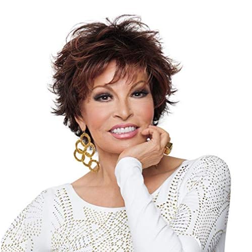 Raquel Welch Voltage Natural Looking Short Layered Wig By Hairuwear, Large Cap 23 Inch, R6/30h, Chocolate Copper