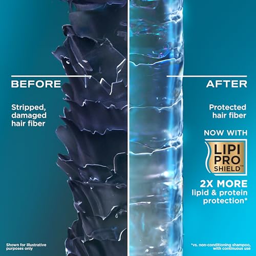 OGX Clarifying Strength + Rosemary Mint Shampoo, Clarifying Shampoo for Oily Hair Visibly Helps Remove Oil & Residue to Clear Away Buildup, Sulfate-Free Surfactants, 13 fl. oz