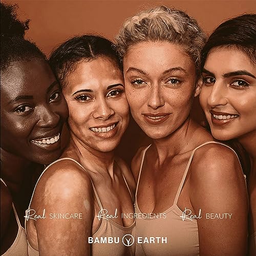 Bambu Earth Daily Cleansing Oil and Makeup Remover for All Skin Types - Vegan Facial Cleanser for Removing Dirt and Excess Oil 1.8 oz