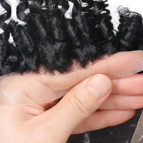 Mens Wig Frizzy Coiled Toupee For Black Man Barrel Twist Wave Mans Afro Human Hair 6¡¯¡¯Braided Dread Wig Men Hair Patch 1# Jet Black Afro Kinky Curly Hd Lace Male Unit Fancyhair Piece 8x10