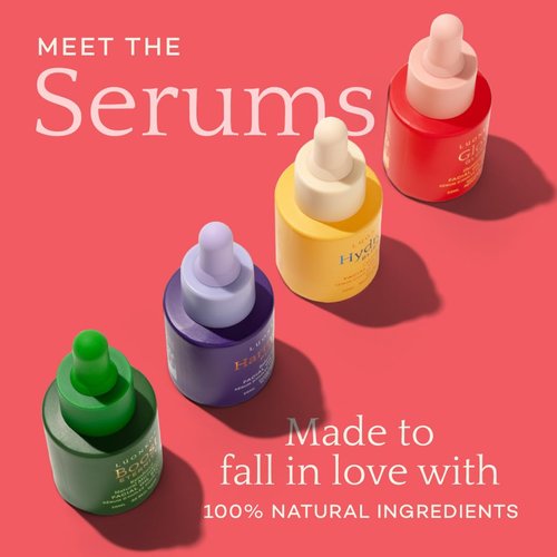 LUONKOS Glory Face Serum, Oil-Based Alternative to Vitamin C Facial Serum- Fast Absorbing Serum with Vitamin E, Almond Oil, Squalane, Rose Extracts - For Normal to Ageless Skin - 20ml