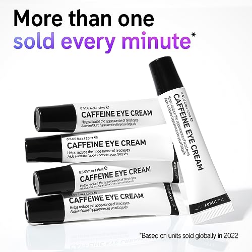 The INKEY List Caffeine Eye Cream, Reduce Eye Puffiness and Dark Circle, Blur Fine Lines, 0.5 fl oz