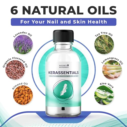 Kerassentials Oil, 8-IN-1 Plant-Based Formula, Natural Ingredients | Made in USA, No Stimulants, Non-GMO ? 15ml, 6 Month Supply