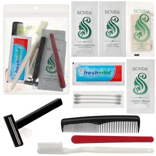 Moda West 96 Hygiene Kits ? Bulk Case of Wholesale Basic Toiletry Kits for Men, Women, Travel, Charity 12 Pc Kit, Unisex, Compact Travel Essentials, Ideal for Donations Homeless Shelters Bathroom