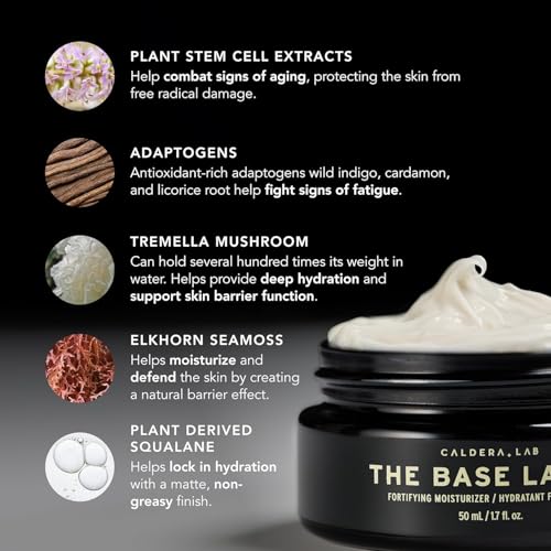 Caldera + Lab Men¡¯s Skincare Set ? The Regimen Rich: Cleanser, Moisturizer & Night Serum | Hydrating, Firming & Smoothing | Niacinamide, Clean, All Skin Types