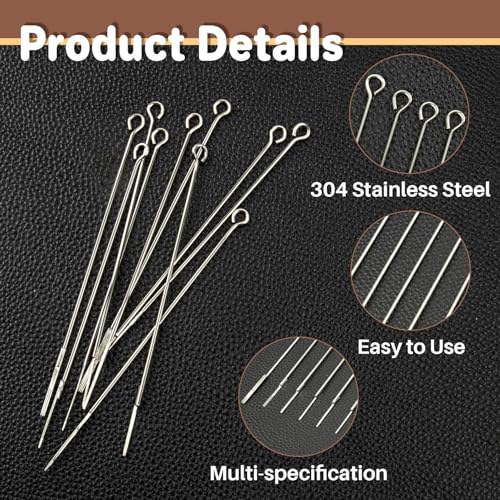 MAQIHAN Tattoo Needles - 50Pcs Disposable Mixed Tattoo Needles for Tattoo Machine 3RL,5RL,7RL,9RL,3RS,5RS,7RS,9RS,5M1,7M1 Assorted Size Professional Tattoo Needle Set for Tattoo Kit