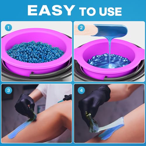 Bestidy Wax Beads, Bagged 500g/1.1lb/17.6oz, Waxing beans for Hair Removal, Women Men, Home Waxing for All Body and Brazilian Bikini Areas (500g)