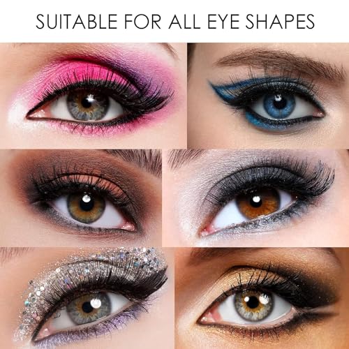 Magnetic Eyelashes, Reusable Fake Eyelashes with Applicator No Glue, Dual Magnetic False Eyelashes without Eyeliner, Natural Look