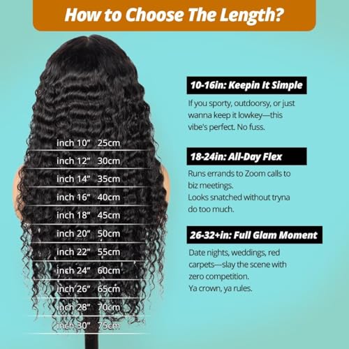 12A Human Hair Bundles 16 18 20 Inch Deep Wave Bundles Human Hair 100% Unprocessed Brazilian Virgin Deep Curly Weave 3 Bundle Water Wavy Hair Extensions Real Human Hair 1B Bundle for Women