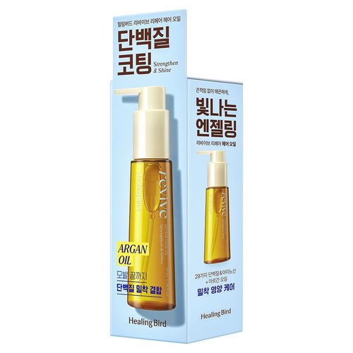 Healing Bird Revive Hair Oil 70ml (2.37 fl.oz) | Nourishing & Volumizing Hair Strengthening Treatment | For Dry, Damaged Hair & Scalp | Restores Shine & Moisture | Cold-Pressed Argan Oil Formula