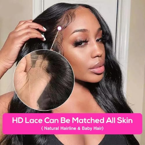12A Straight Bundles with Closure Human Hair 20 22 24+18 Inch 100% Unprocessed Virgin Brazilian Straight Human Hair Weave 3 Bundles Deals with 4x4 HD Lace Closure