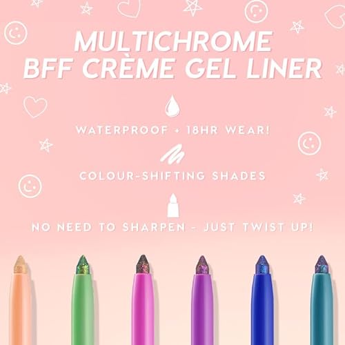 ColourPop BFF Cr?me Gel Waterproof Chrome Eyeliner Kit - 18HR Wear, Ultra-Pigmented Eyeliner Pencil with Matte & Metallic Finishes - Includes Shades Wild Idea, Ventura Blvd & Actin' Up (3 Count)