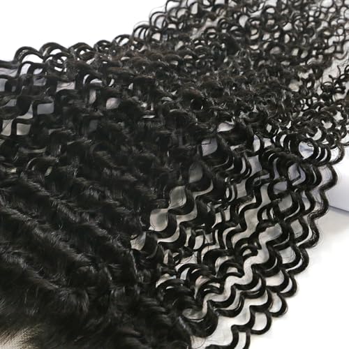 MEODI 13x4 Skinlike HD Lace Frontal Only, Deep Curly Pre-plucked 0.10mm Ultra-thin Invisble HD Lace Human Hair 18 Inch