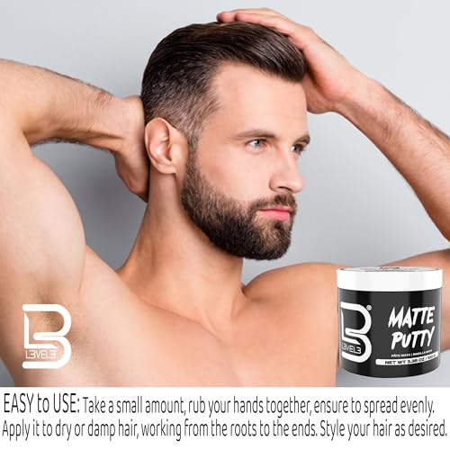L3 Level 3 Matte Putty - Grooming Hair Product for Women and Men - Hair Texturizing Putty with Matte Finish (3.5 Ounce (Pack of 1))