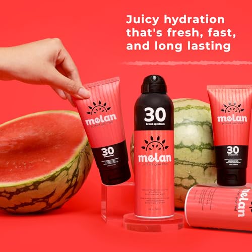 Melan Everyday SPF 30 Sunscreen Lotion, 3.4oz - Lightweight, Broad Spectrum, Vegan, Water & Sweat Resistant, Dermatologist Tested Clean SPF with Rosemary & Basil, PEG & Silicone Free, Made in USA