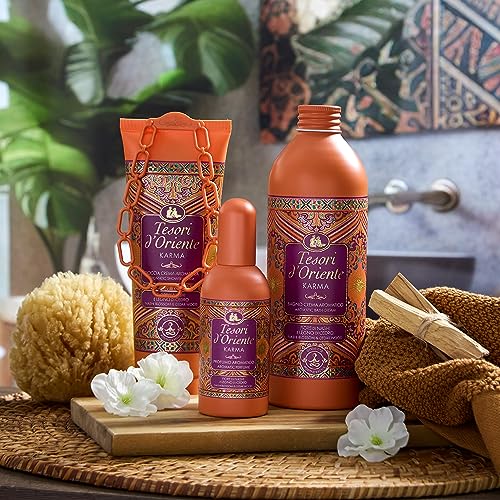 Tesori d'Oriente Karma Aromatic Body Wash with Nashi Flower and Cedar Wood 500 ml, 16.9 Fl Oz made in Italy [italian import]