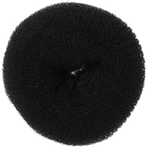Diane Jumbo Hair Donut, Black, 5.5"
