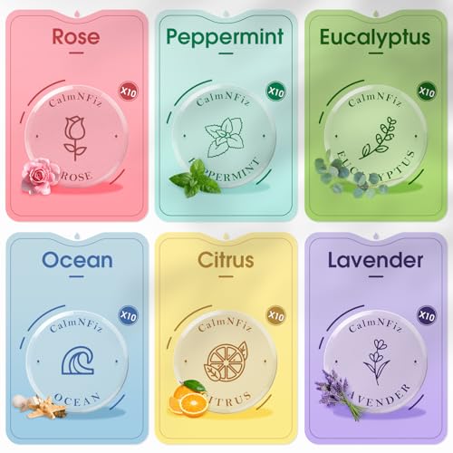 60 Pack Shower Steamers, Shower Bath Bombs with Natural Fragrance - Holiday Presents ? Self-Care Presents for Women and Men, Relaxation Birthday Presents