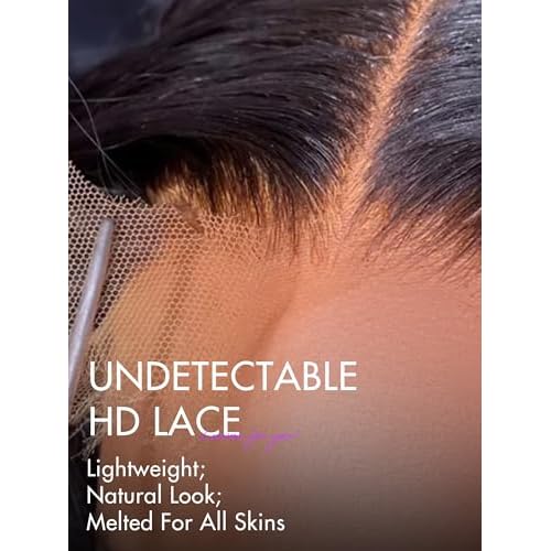 LUVME 13x4 Lace Frontal 22 Inch 12A Brazilian Body Wave Frontal Closure Human Hair 100% Unprocessed Virgin Human Hair Pre Plucked 150% Density Natural Black