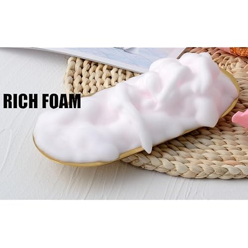 2 Oz Empty Foam Pump Bottle (100 PCS) Travel Foaming Soap Dispenser for Hand Soap, Lash Shampoo Cleanser (White&Gold Pump&Clear Cap)