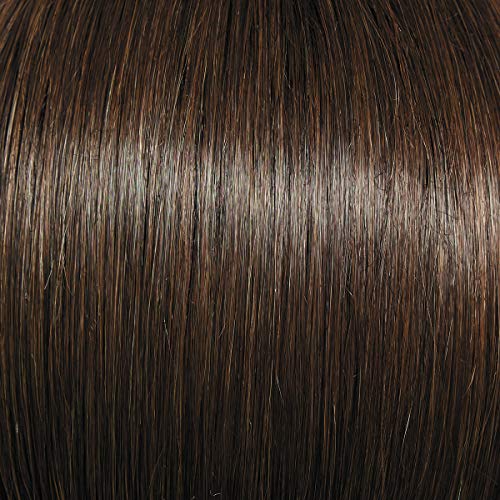 Hair u wear Current Events Long Textured Bob Wig, Average Size Cap, SS4/10 Shaded Iced Java